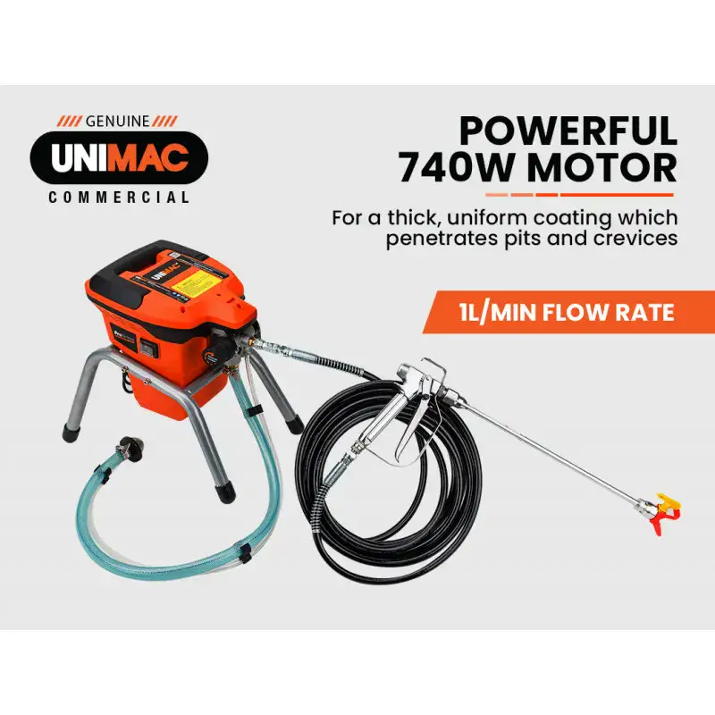 Airless Spray Gun for Sale UNIMAC 740W Electric