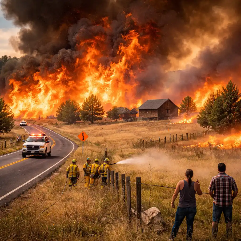 Rapid Grassfires- Safety for Highway and Rural-Property Residents