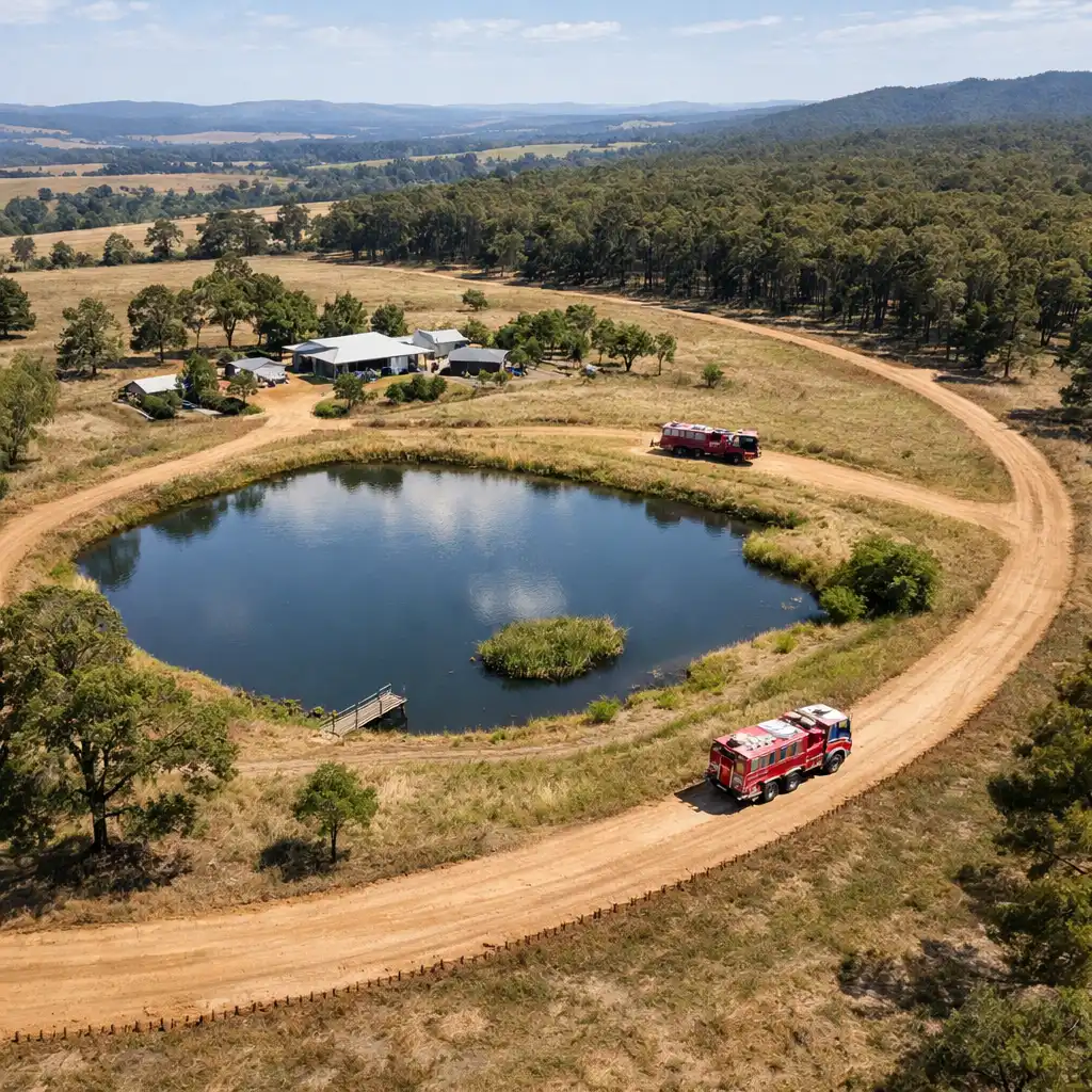 Rural Property Firebreaks, Dams and Access for Fire Trucks