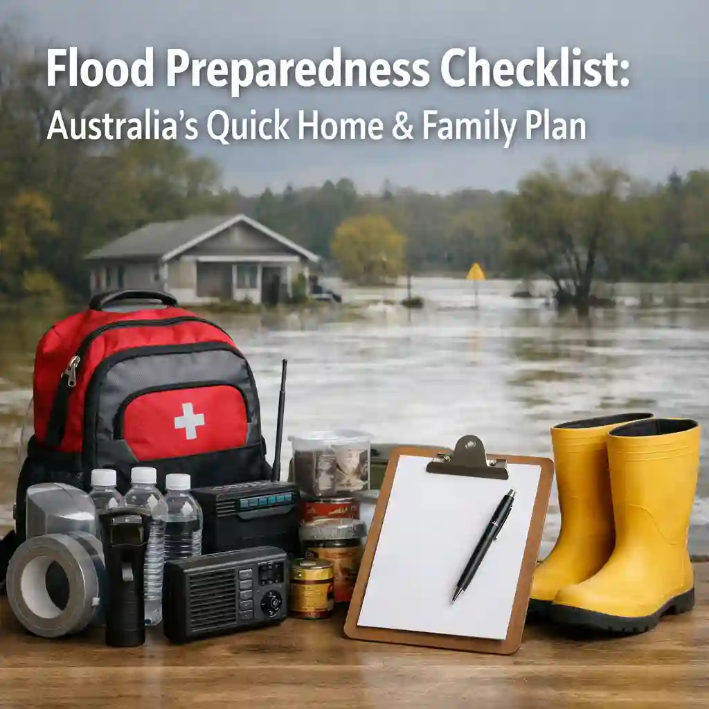 Flood Preparedness Checklist: Australia’s Quick Home & Family Plan