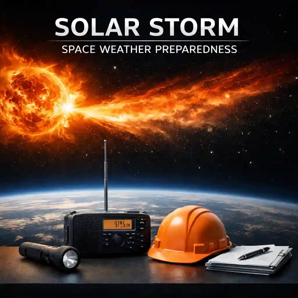 Solar Storm Space Weather Preparedness