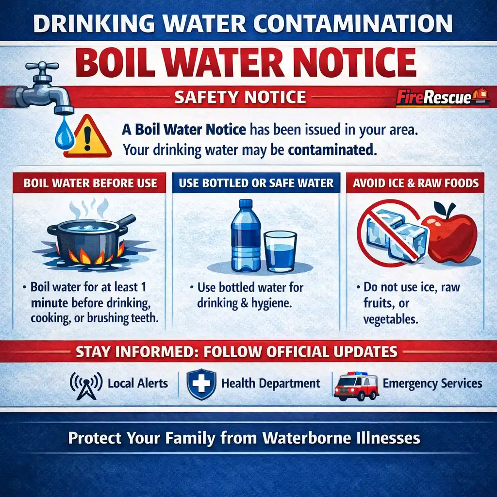 Drinking Water Contamination Boil Water Notice | FireRescue