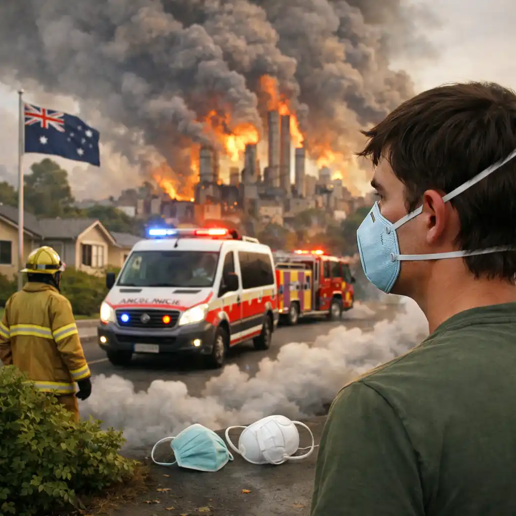 Hazardous Smoke From Industrial Fire Advice | FireRescue