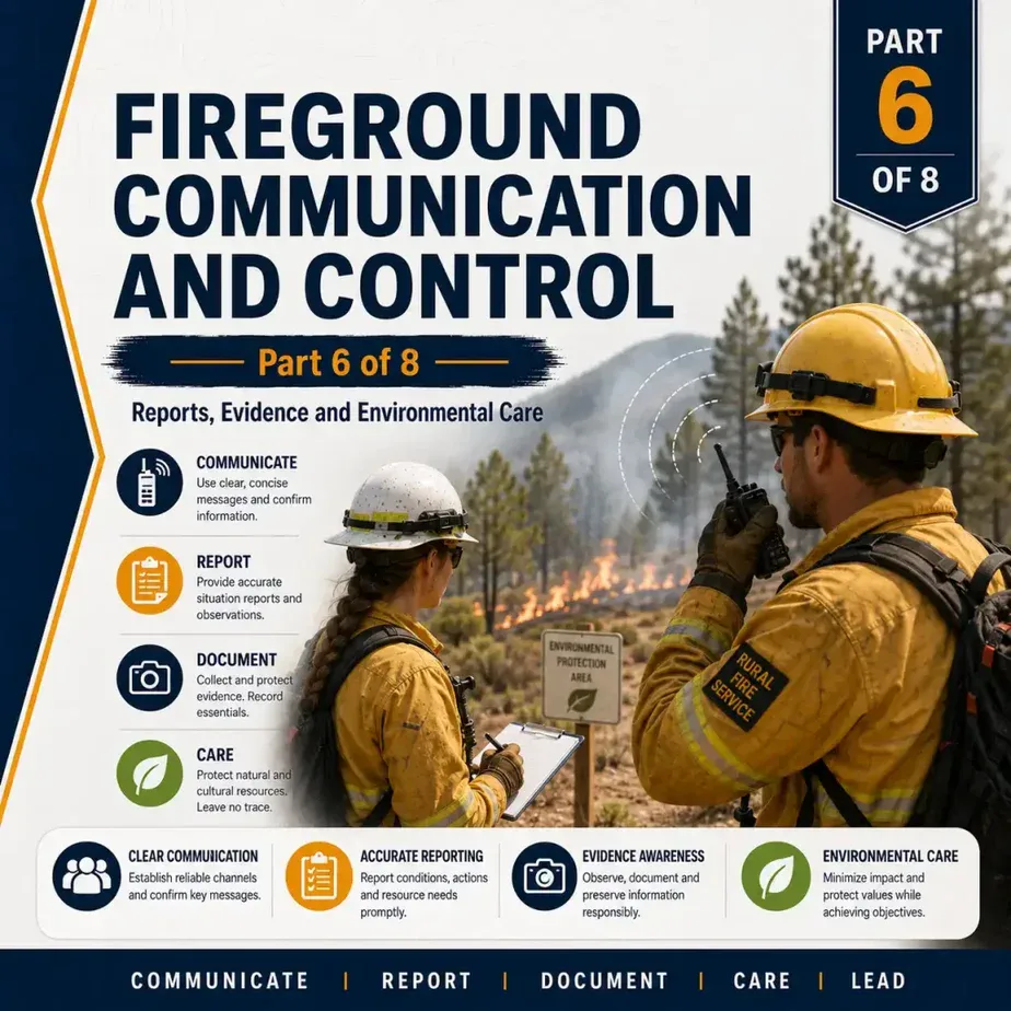 Fireground Communication and Control, Part 6 of 8, Reports, Evidence and Environmental Care