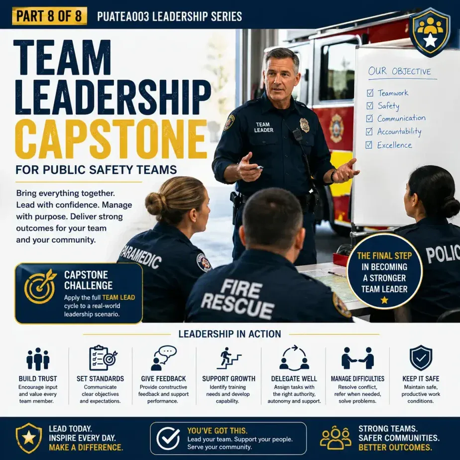 Team Leadership Capstone, Part 8 of 8, for Public Safety Teams