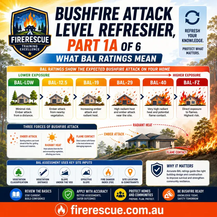 Bushfire Attack Level Refresher, Part 1A of 6 What BAL Ratings Mean
