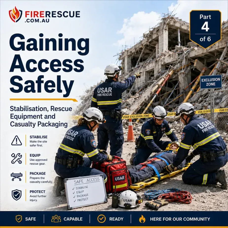 Gaining Access Safely, Part 4 of 6, Stabilisation, Rescue Equipment and Casualty Packaging