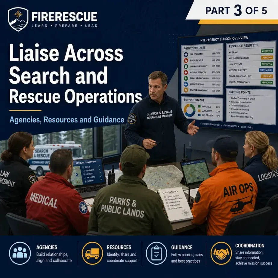 Liaise Across Search and Rescue Operations, Part 3 of 5, Agencies, Resources and Guidance
