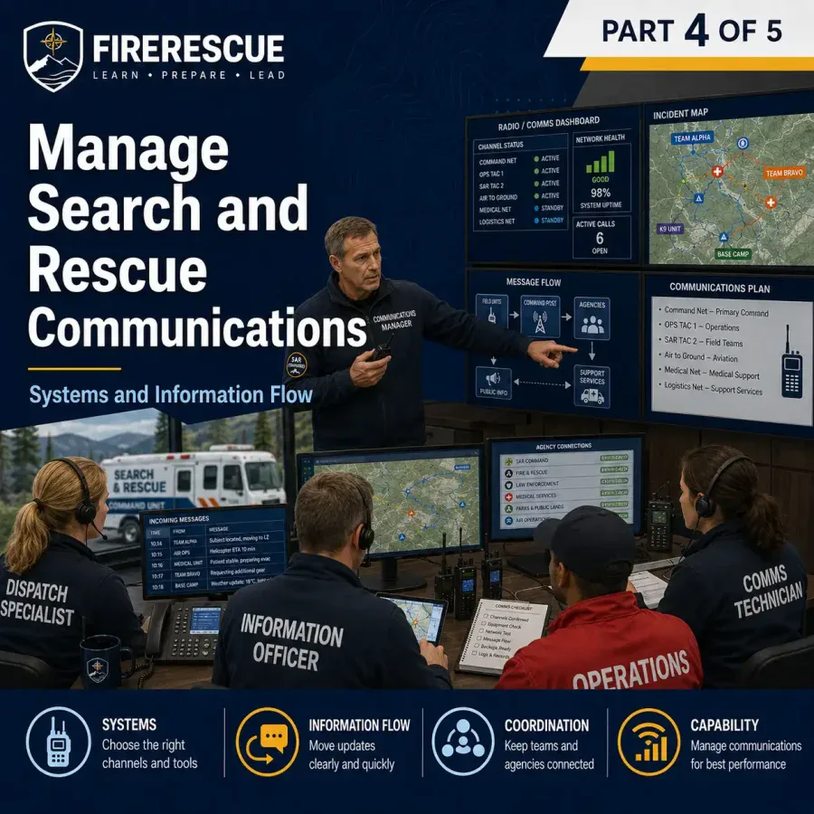 Manage Search and Rescue Communications, Part 4 of 5, Systems and Information Flow